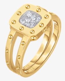 Roberto Coin Gold Diamond Ring - Engagement Ring, HD Png Download, Transparent PNG