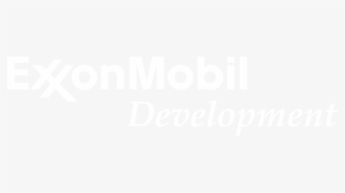 Exxonmobil Development Logo Black And White - Xperia White Logo Png, Transparent Png, Transparent PNG