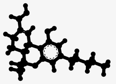Molecules Png Thc - Thc Molecular Structure 3d, Transparent Png, Transparent PNG