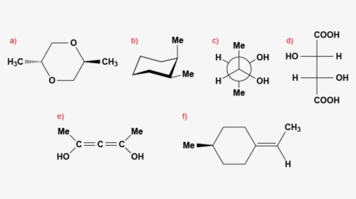 Transparent Molecules Png - Label The Molecules As Chiral Or Achiral, Png Download, Transparent PNG