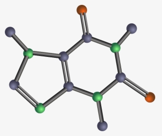 Molecular Structure Png Transparent Picture - Caffeine Molecule Clipart, Png Download, Transparent PNG