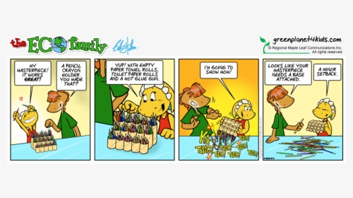 Comic Strip On Reduce Reuse And Recycle, HD Png Download, Transparent PNG