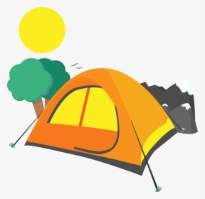 Camping Tent Computer File - Cartoon Camping Materials, HD Png Download, Transparent PNG