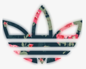 Adidas Logo Brand Clothing Floral Tumblr Picsartfreetoe - Adidas Logo Floral, HD Png Download, Transparent PNG