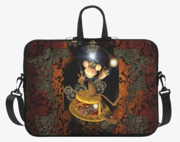 Steampunk, Funny Monkey Laptop Handbags 17 - Handbag, HD Png Download, Transparent PNG