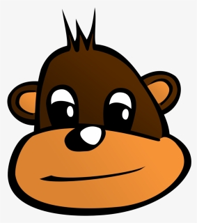 Monkey Head - Monkey With Hat Cartoon, HD Png Download, Transparent PNG
