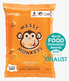 Messy Monkeys Burger Flavour - Messy Monkeys Cheese, HD Png Download, Transparent PNG