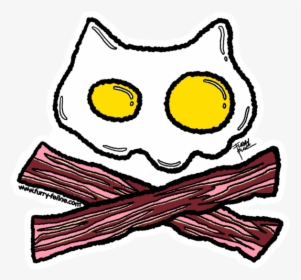 Bacon & Eggs Heavy Duty Reusable Sticker, HD Png Download, Transparent PNG