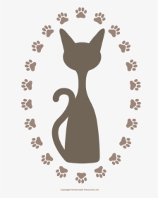 Cat Paw Prints Free Clip Art, HD Png Download, Transparent PNG