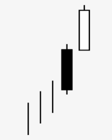 Candlestick Pattern Bullish Separating Lines - Black-and-white, HD Png Download, Transparent PNG