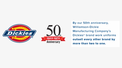 By Our 50th Anniversary, Williamson-dickie Manufacturing - Williamson Dikie Logo Workrite, HD Png Download, Transparent PNG