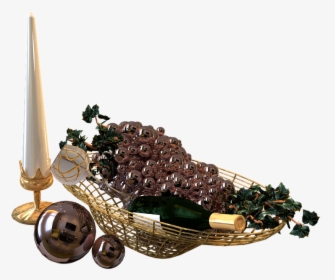 Still Life Candle Holders Candlestick Grapes Glass - Boat, HD Png Download, Transparent PNG
