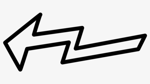 Arrow, Left, Lightning, Shape, Sign, Symbol - White Lightning Arrow Png, Transparent Png, Transparent PNG