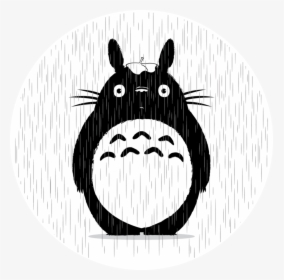 My Neighbor Totoro Black And White, HD Png Download, Transparent PNG