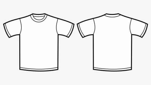 Clothing, Template, Shirt, Apparel, T-shirt - T Shirt Front N Back, HD Png Download, Transparent PNG