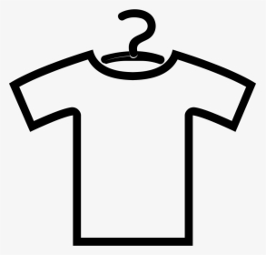 Shirt Outline With Hanger - Clothes With Hanger Icon Png, Transparent Png, Transparent PNG