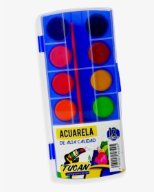 Acuarela Tucan 12 Colores Alta Calidad   Title Acuarela - Plastic, HD Png Download, Transparent PNG