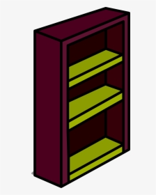 Bookshelf Clipart Old Bookshelf - Bookshelf Clipart, HD Png Download, Transparent PNG