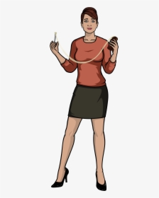 Archer Wiki - Judy Greer Archer, HD Png Download, Transparent PNG