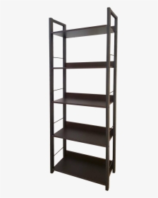 5 Tier Classic Metal And Wood Bookcase, HD Png Download, Transparent PNG