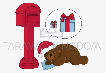 Christmas Bear Png - Illustration, Transparent Png, Transparent PNG