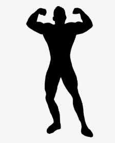Silhouette Strong Man Clipart, HD Png Download, Transparent PNG