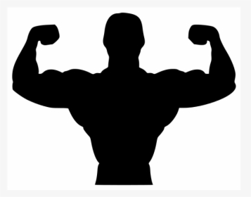 Fitness Silhouette Png - Body Builder Clip Art Png, Transparent Png, Transparent PNG