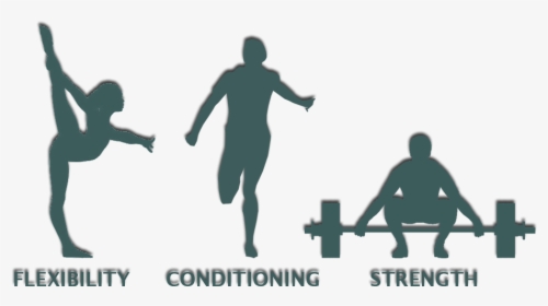 Flexibility, Conditioning And Strength - Strength And Conditioning Silhouette, HD Png Download, Transparent PNG
