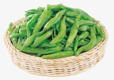 Peppers In Basket - Okra, HD Png Download, Transparent PNG