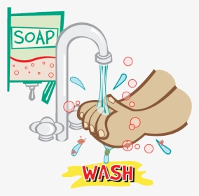Transparent Germs Png - Washing Hands, Png Download, Transparent PNG