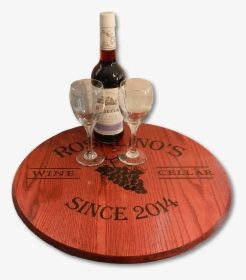 Personalized Wine Cellar Wine Barrel Head Lazy Susan - Champagne, HD Png Download, Transparent PNG