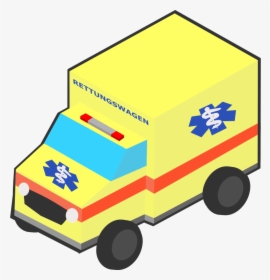 German Ambulance - Emergency Yellow Png, Transparent Png, Transparent PNG