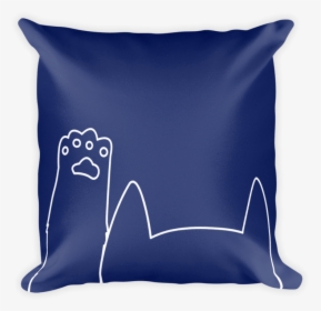 Minimalist Cat Vibrant, Soft And Stylish Square Pillows - Grey Square Pillow Png, Transparent Png, Transparent PNG