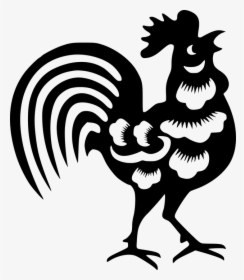 Chinese New Year Rooster Clipart, HD Png Download, Transparent PNG