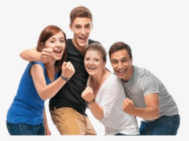 Young People Png Transparent Image - College Students White Background, Png Download, Transparent PNG