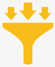 Yellow Funnel Icon - Emblem, HD Png Download , Transparent Png Image - PNGitem