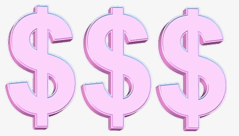 Dollar Clipart Tumblr Money - Pink Money Sign Gif, HD Png Download, Transparent PNG