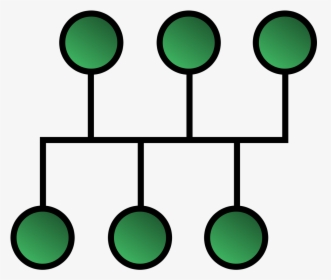 Bus Network - Network Topology Bus, HD Png Download, Transparent PNG