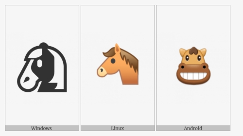 Horse Face On Various Operating Systems - Cartoon Horse Face Small, HD Png Download, Transparent PNG