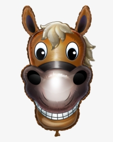 Gabby-balloon - Cartoon Horse Head Png, Transparent Png, Transparent PNG