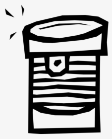 Vector Illustration Of Waste Basket, Dustbin, Garbage - Klaket Icon Png, Transparent Png, Transparent PNG