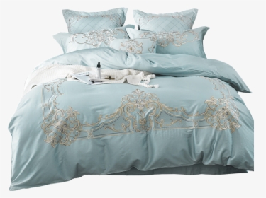Bamboo Comforter Set, Bamboo Comforter Set Suppliers - Transparent Background Blue Bed Png, Png Download, Transparent PNG