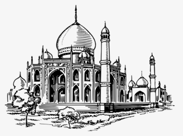 Mosque Islamic Architecture Computer - Masjid Clipart Black And White, HD Png Download, Transparent PNG