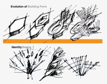 Idea Development Sketches Concept - Building Form Evolution, HD Png Download, Transparent PNG