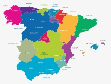 Map Of Spain Png, Transparent Png, Transparent PNG