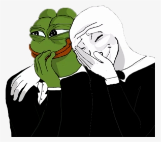 Pepe And Wojak Laughing, HD Png Download, Transparent PNG