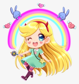 Star Vs The Forces - Chibi Star Vs The Forces Of Evil, HD Png Download, Transparent PNG