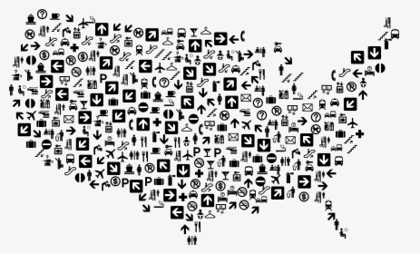 United States Icons Clip Arts - United States Map With People, HD Png Download, Transparent PNG