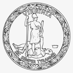 Png Download Of The Commonwealth Virginia Version Big - Outline Virginia State Seal, Transparent Png, Transparent PNG