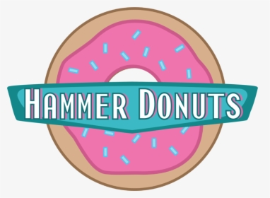 Hammerdonutslogo Png Format W - Hammer And Donut, Transparent Png, Transparent PNG